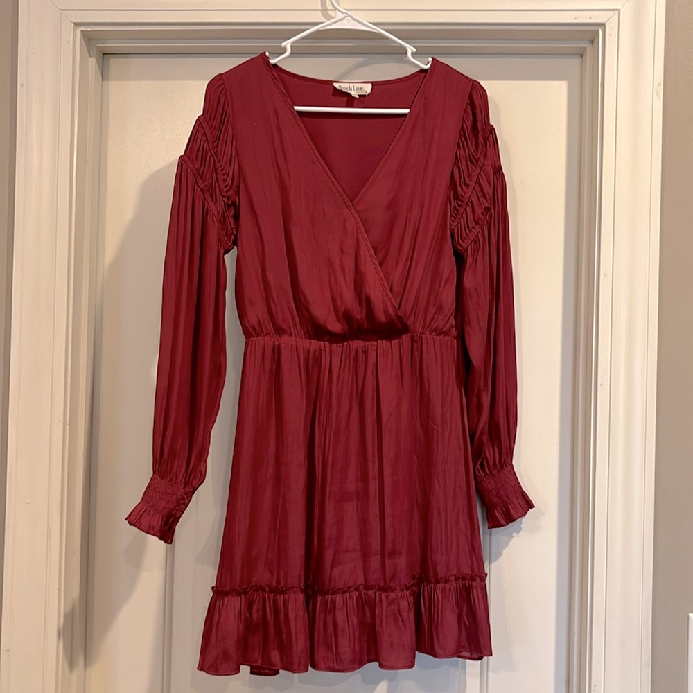 Sz medium maroon dress